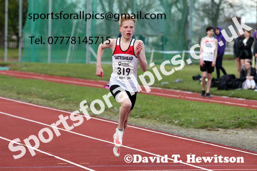 300 metres, 2021 NECAA Open Graded Meeting, Morpeth. Photo: David T. Hewitson/Sports for All Pics